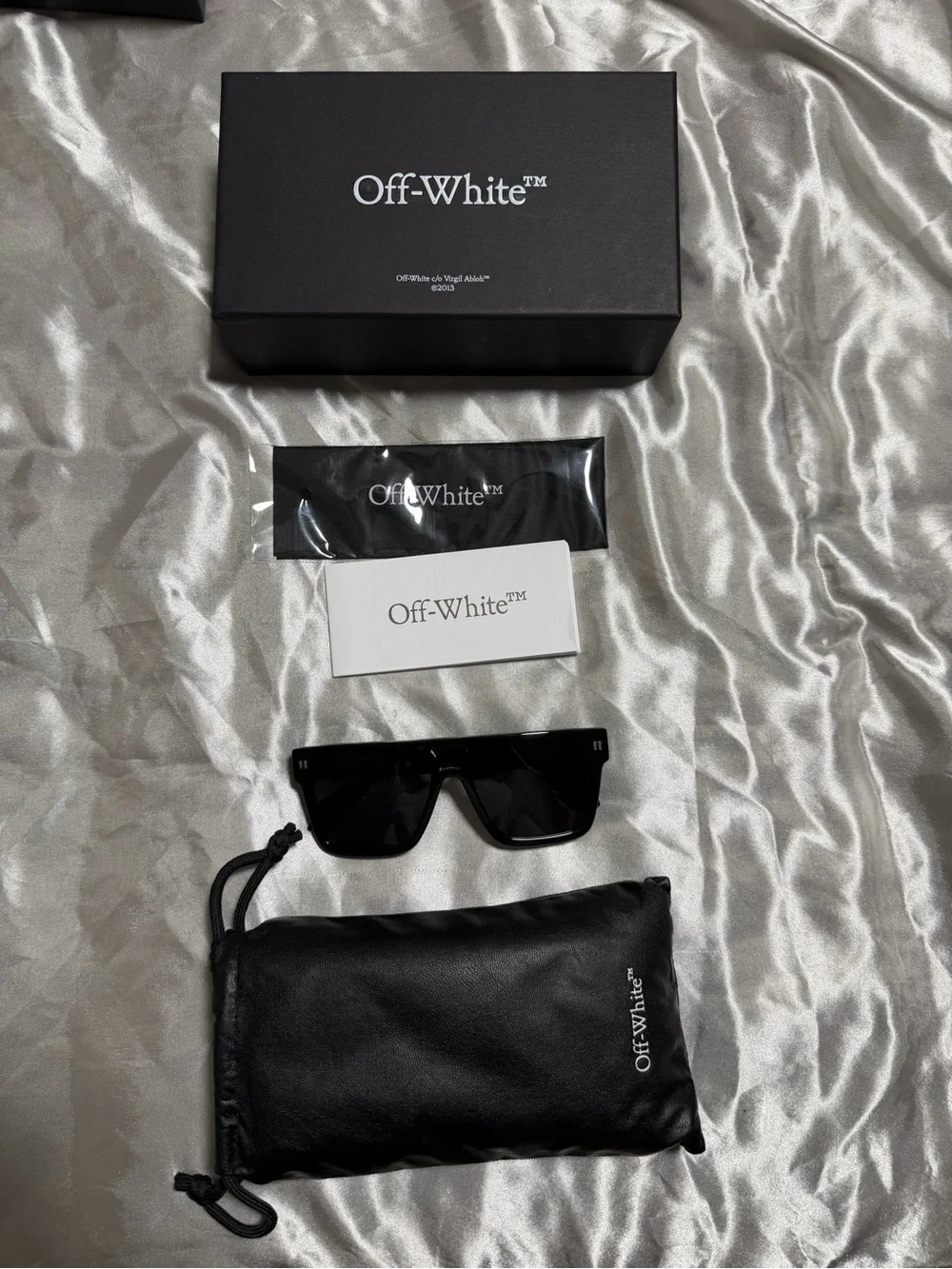 Off White Black Square Sunglasses Everything Included In Photo Popular Style